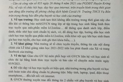 kế hoạch năm học 2021-2022